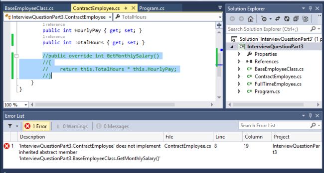 contractEmployee classes